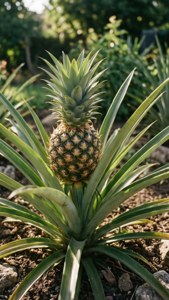 Pineapple Plant in Garden