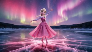 Pink Aurora Dance