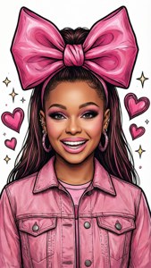 Pink Bow Heart Star