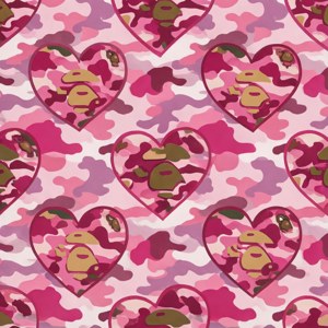 Pink Camo Hearts