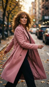 Pink Coat Stroll