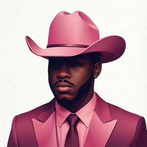 Pink Cowboy Vector