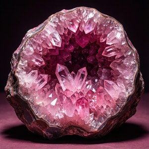 Pink Crystal Geode