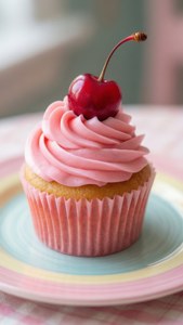 Pink Cupcake Cherry
