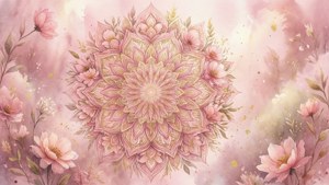 Pink Floral Mandala