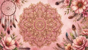 Pink Floral Mandala Dream