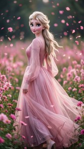 Pink Flower Field