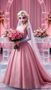 Pink Frozen Wedding