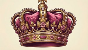Pink Gold Ornate Crown