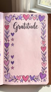 Pink Gratitude Log