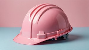 Pink Hard Hat Pastel