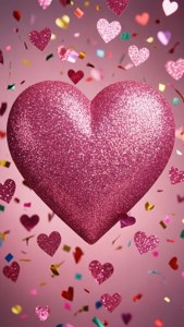 Pink Heart Confetti