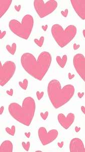 Pink Hearts Pattern