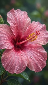 Pink Hibiscus Dew