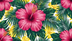 Pink Hibiscus Tropical