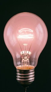 Pink Light Bulb
