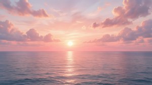 Pink Ocean Sunset