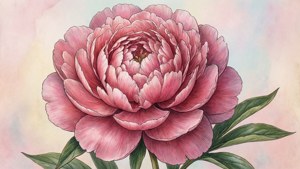 Pink Peony Botany