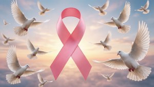 Pink Ribbon Doves