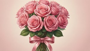 Pink Rose Bouquet