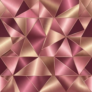 Pink Rose Gold Geometric