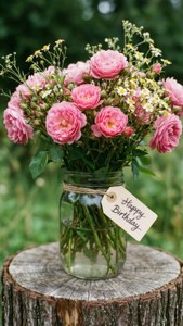 Pink Rustic Roses