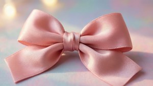 Pink Satin Bow