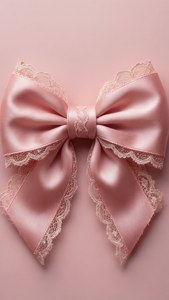 Pink Satin Bow Elegance