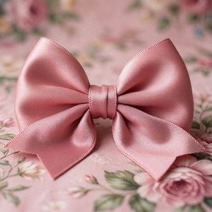 Pink Satin Coquette Bow