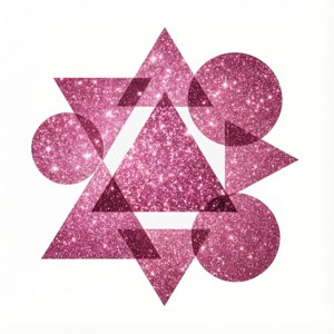 Pink Sparkle Geometry