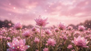 Pink Sparkle Meadow