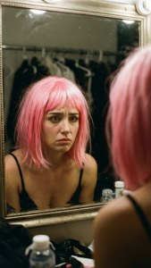 Pink Wig Reflection