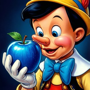 Pinocchio and the Blue Apple