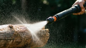 Pinpoint Nozzle Cutting Wood