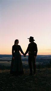 Pioneer Couple's Sunset