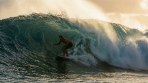 Pipeline Sunset Surfer