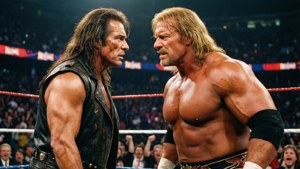 Piper vs Hogan Staredown