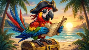 Pirate Parrot Toon