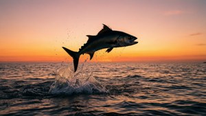 Pisces Fish Silhouette Sunset