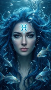 Pisces Woman Digital Art
