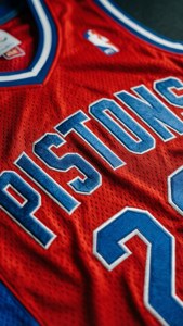 Pistons Jersey Detail