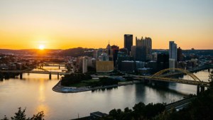 Pittsburgh Skyline Sunset