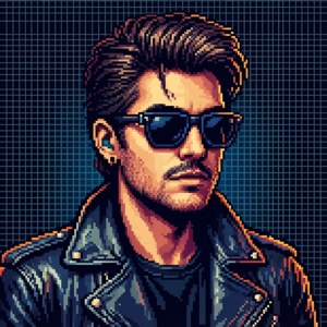 Pixel Art Cool Guy