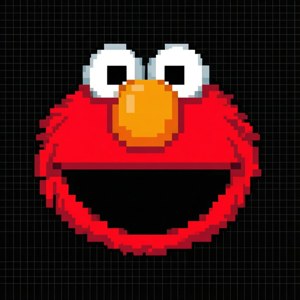 Pixel Art Elmo