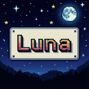 Pixel Art Name Tag