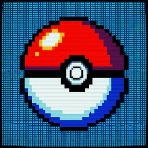 Pixel Art Pokeball