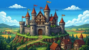 Pixel Castle Hill
