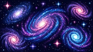 Pixel Cosmic Nebula