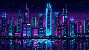Pixel Cyberpunk City