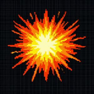 Pixel Explosion Art